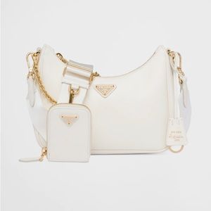 Prada Re-Edition Saffiano Leather Bag